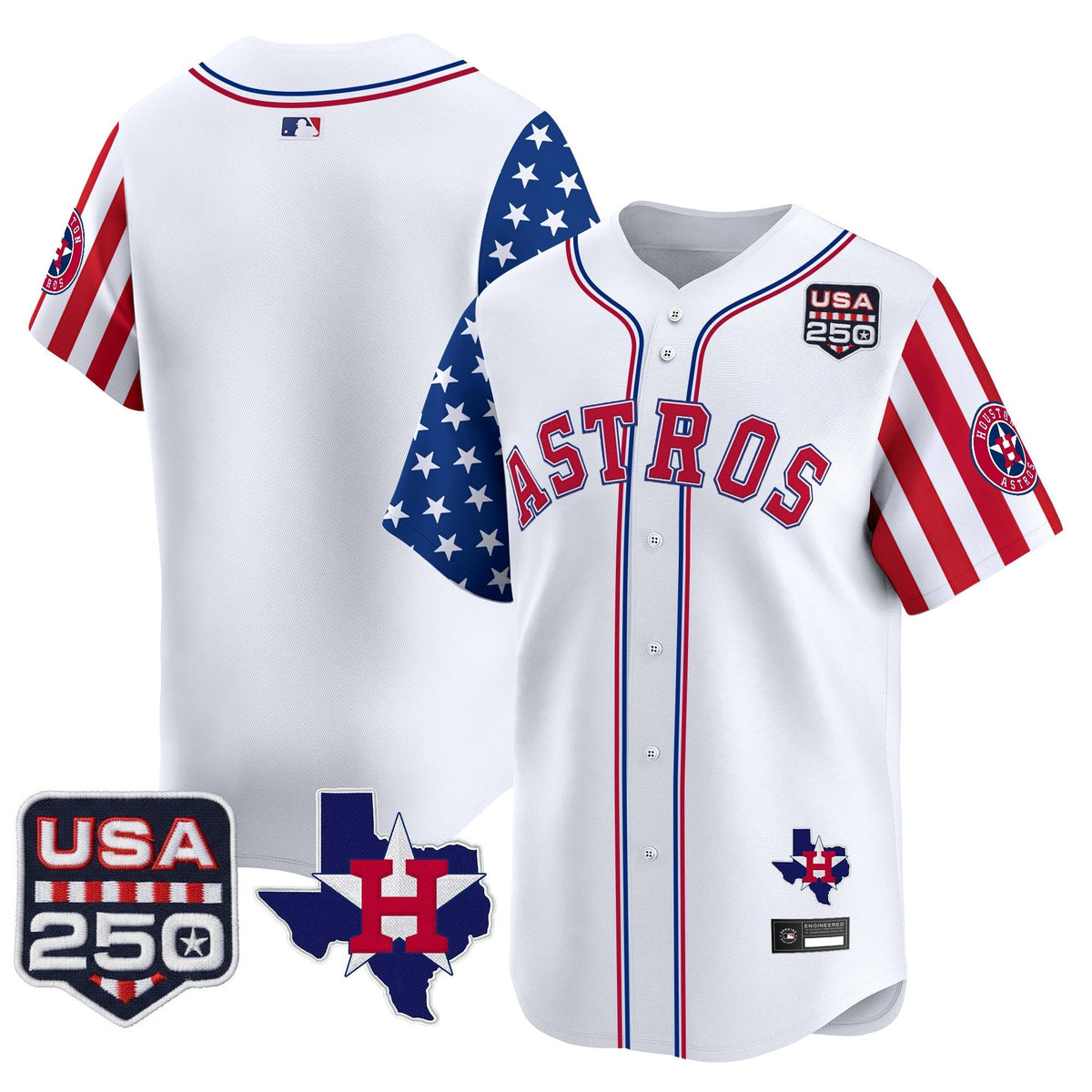 HOU "America 250 Edition" Vapor Premier Limited Jersey - Stitched