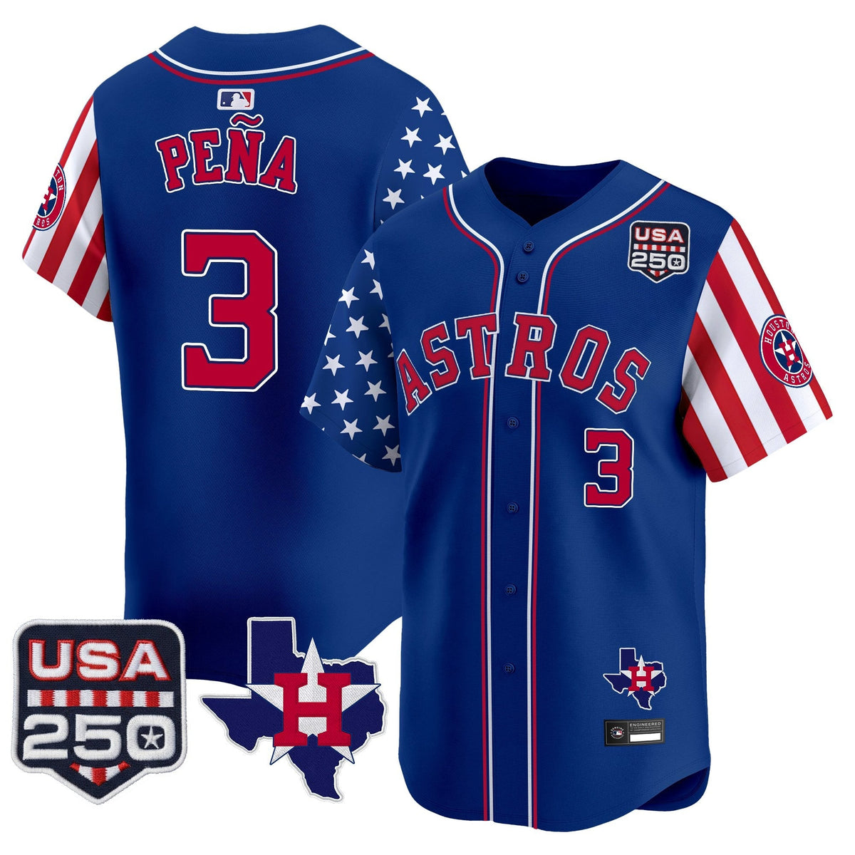 HOU "America 250 Edition" Vapor Premier Limited Jersey - Stitched