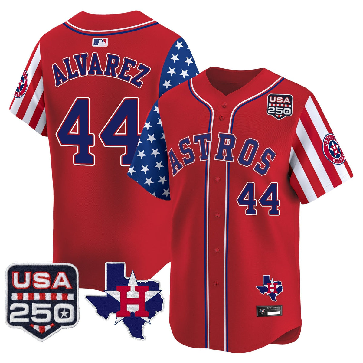 HOU "America 250 Edition" Vapor Premier Limited Jersey - Stitched