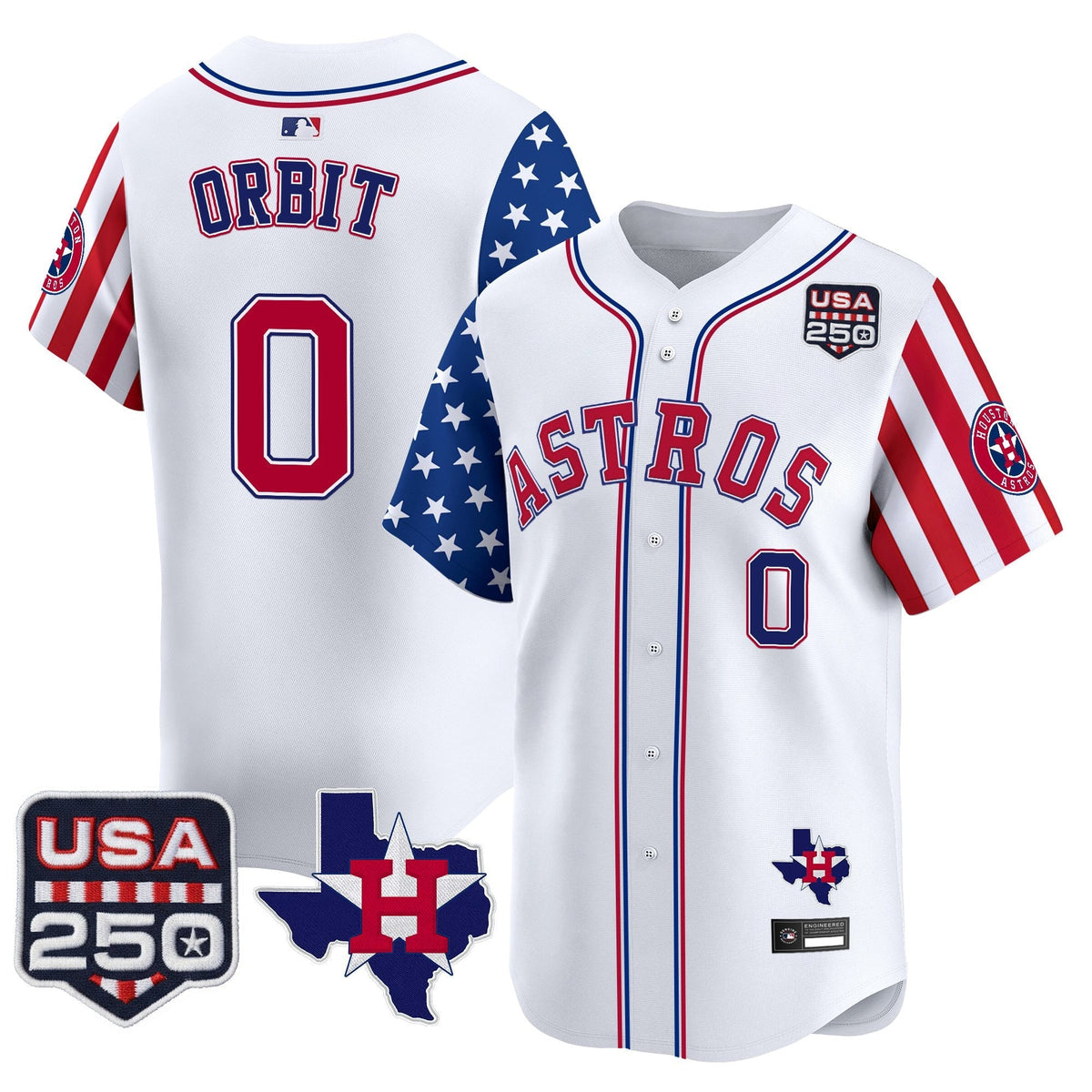 HOU "America 250 Edition" Vapor Premier Limited Jersey - Stitched