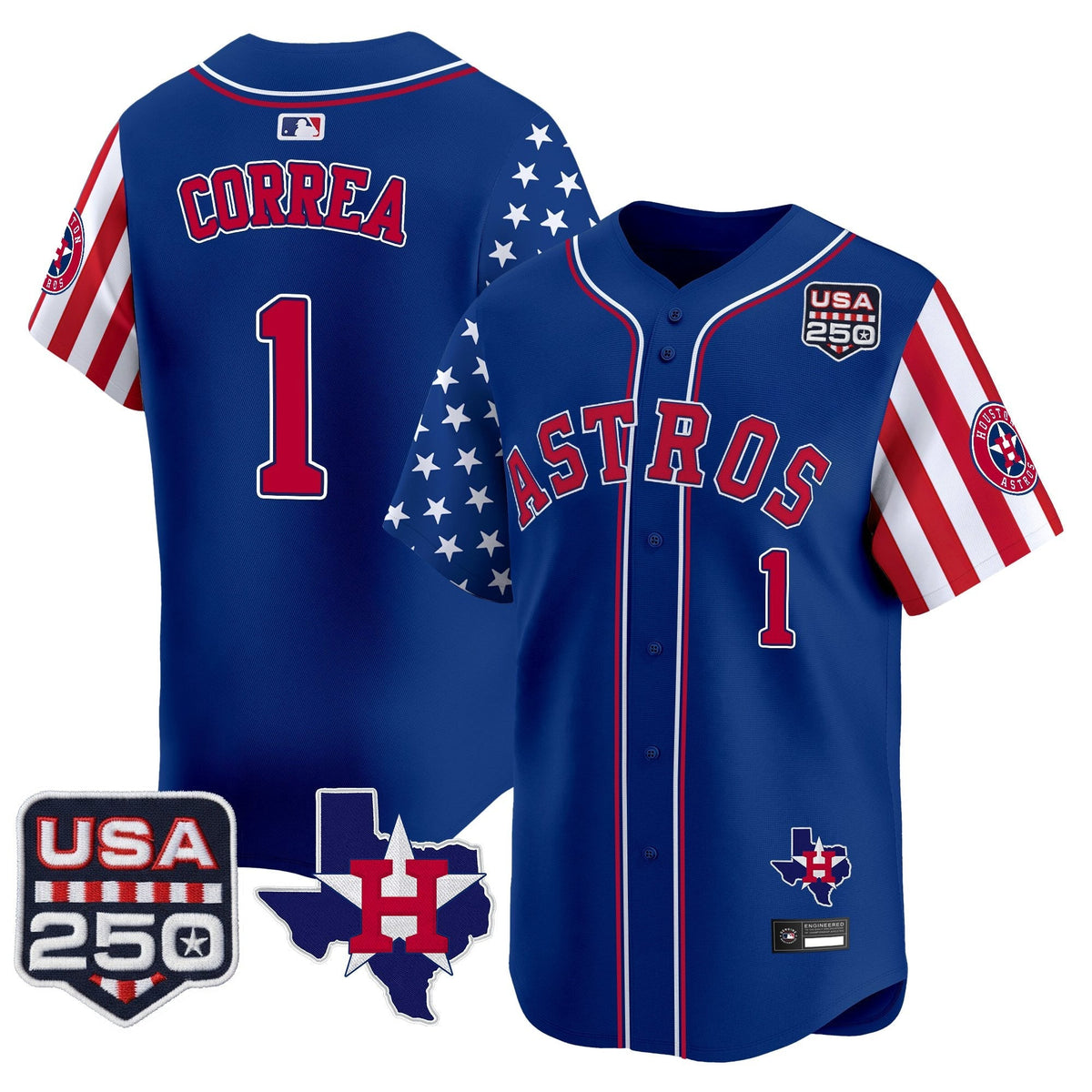 HOU "America 250 Edition" Vapor Premier Limited Jersey - Stitched