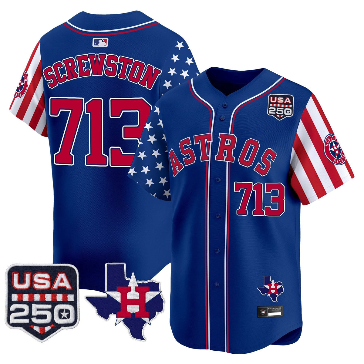 HOU "America 250 Edition" Vapor Premier Limited Jersey - Stitched