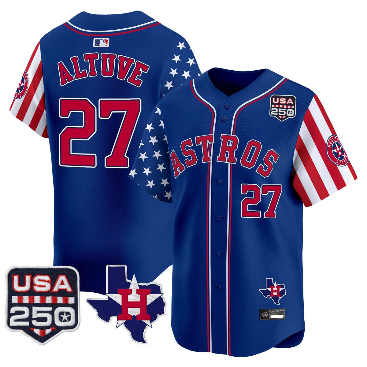 HOU "America 250 Edition" Vapor Premier Limited Jersey - Stitched
