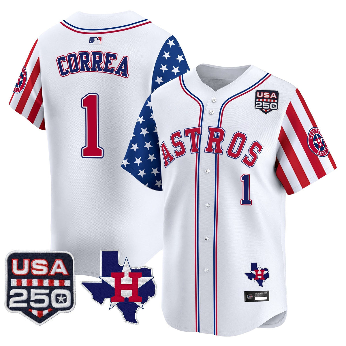 HOU "America 250 Edition" Vapor Premier Limited Jersey - Stitched