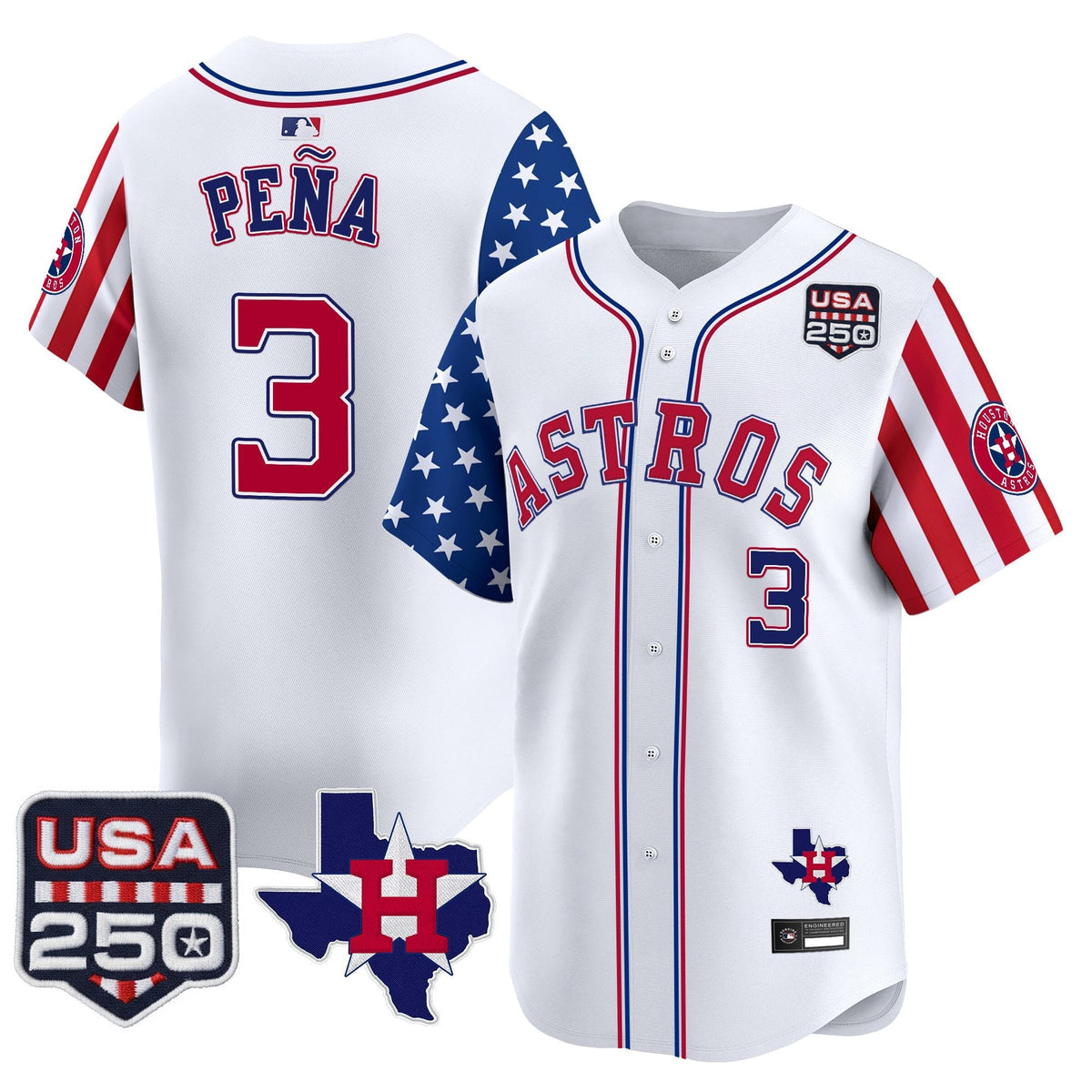 HOU "America 250 Edition" Vapor Premier Limited Jersey - Stitched