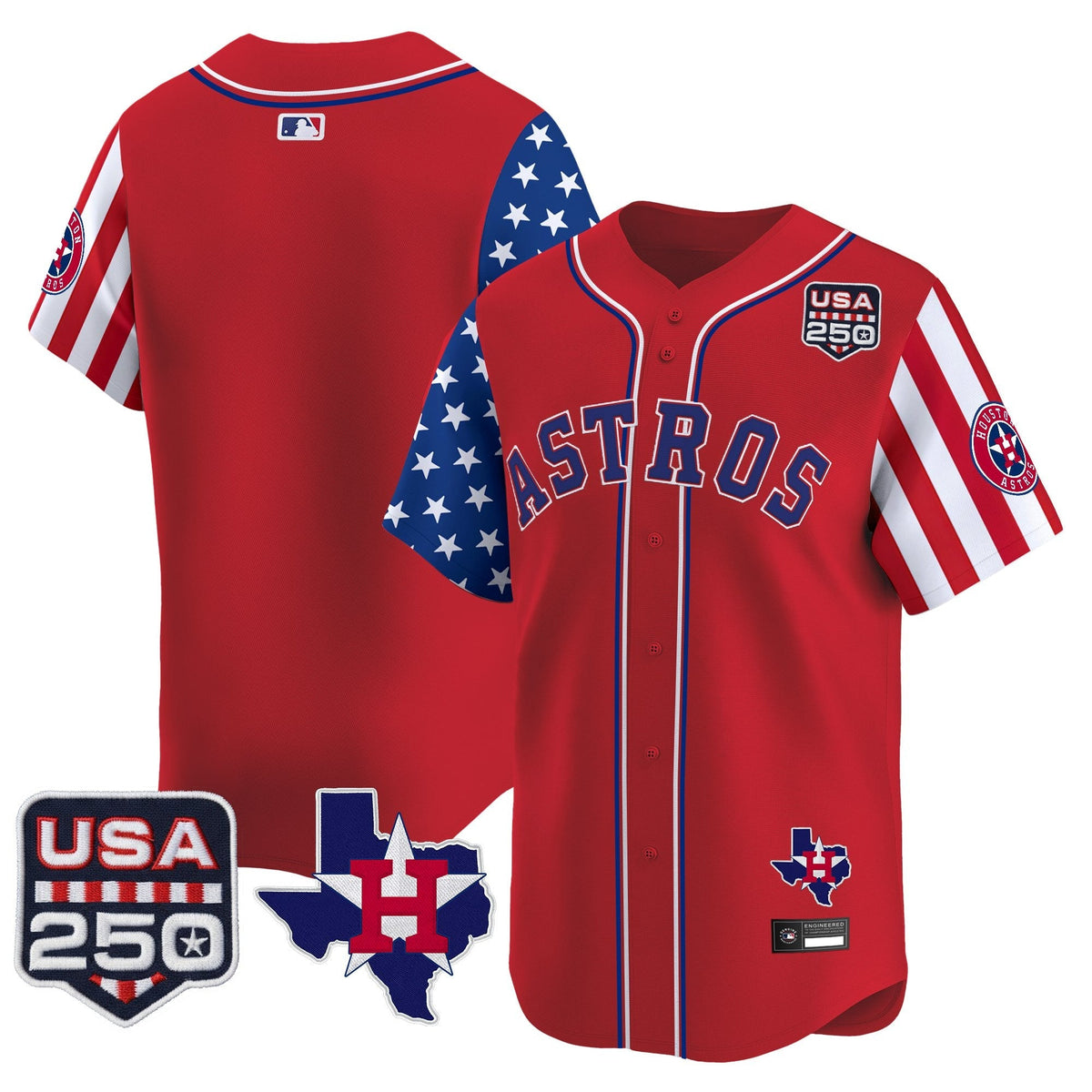 HOU "America 250 Edition" Vapor Premier Limited Jersey - Stitched