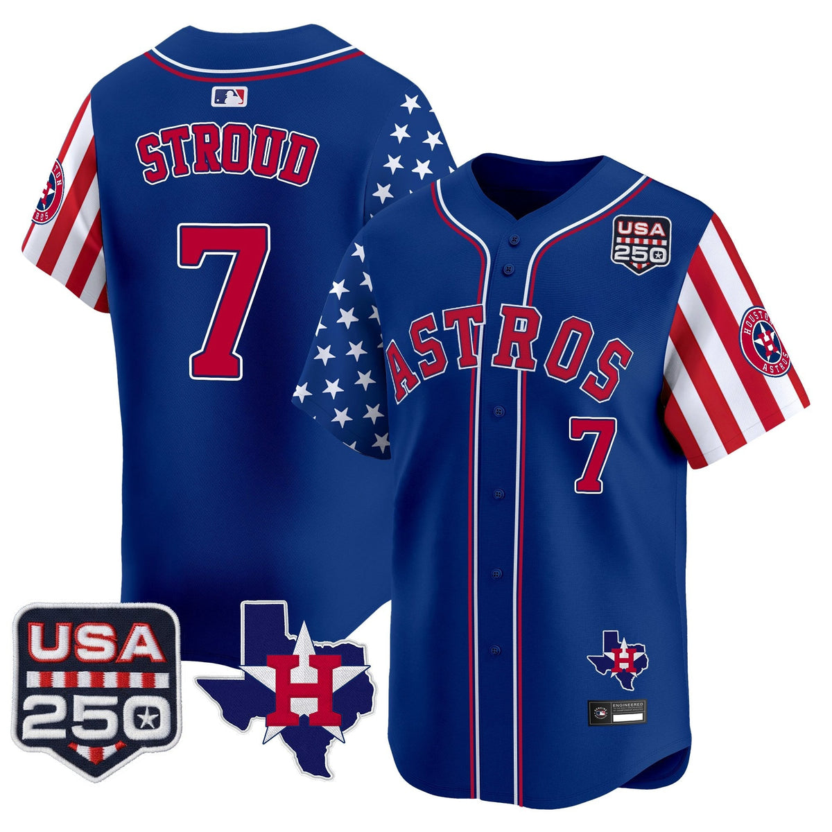 HOU "America 250 Edition" Vapor Premier Limited Jersey - Stitched