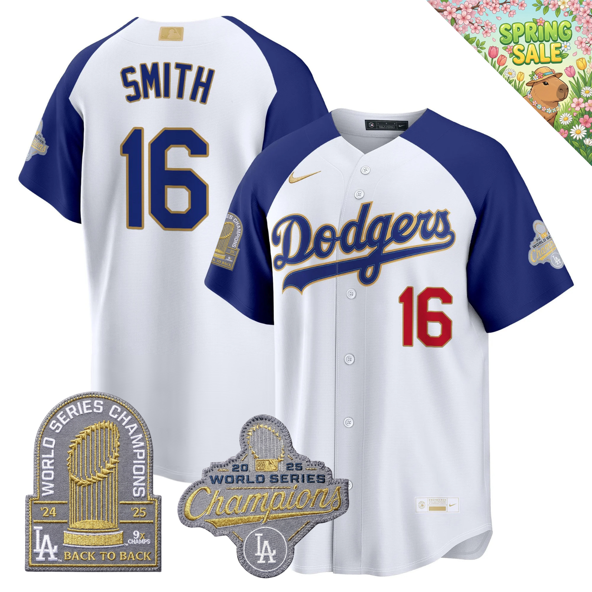 LAD "Gold Collection" Premier Limited Jersey - 9X World Series Champions - Stitched