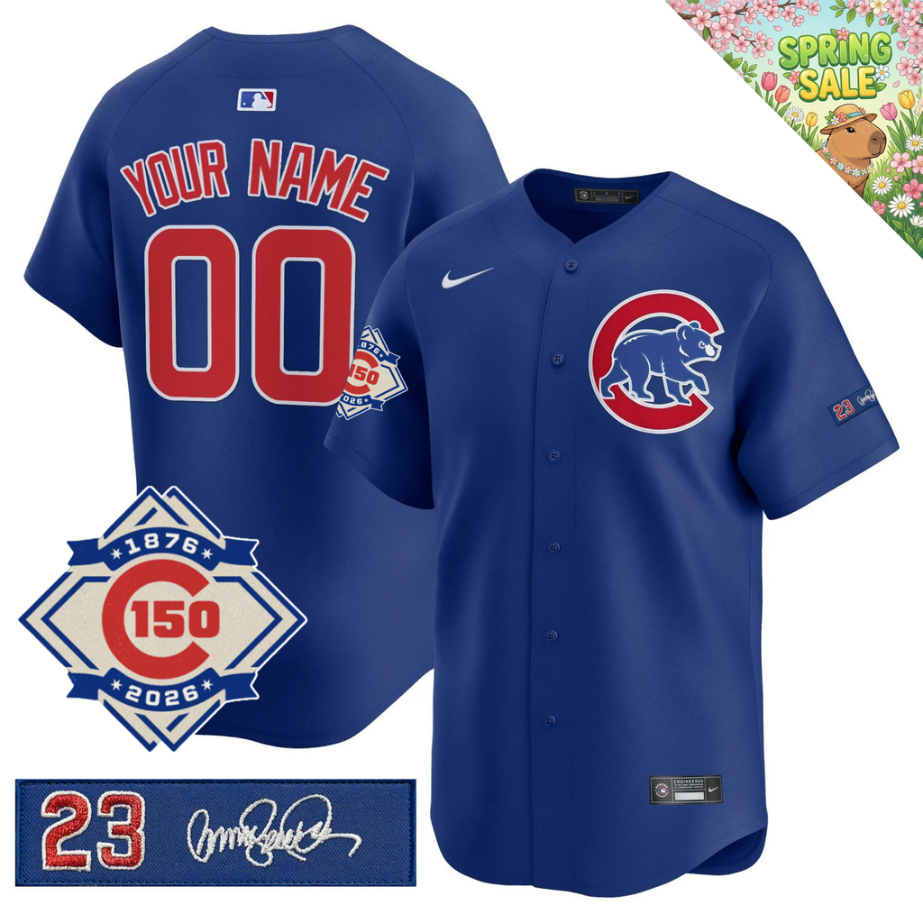 CHC 150th Anniversary & 'Ryne Sandberg Tribute' Limited Gold Jersey - Stitched