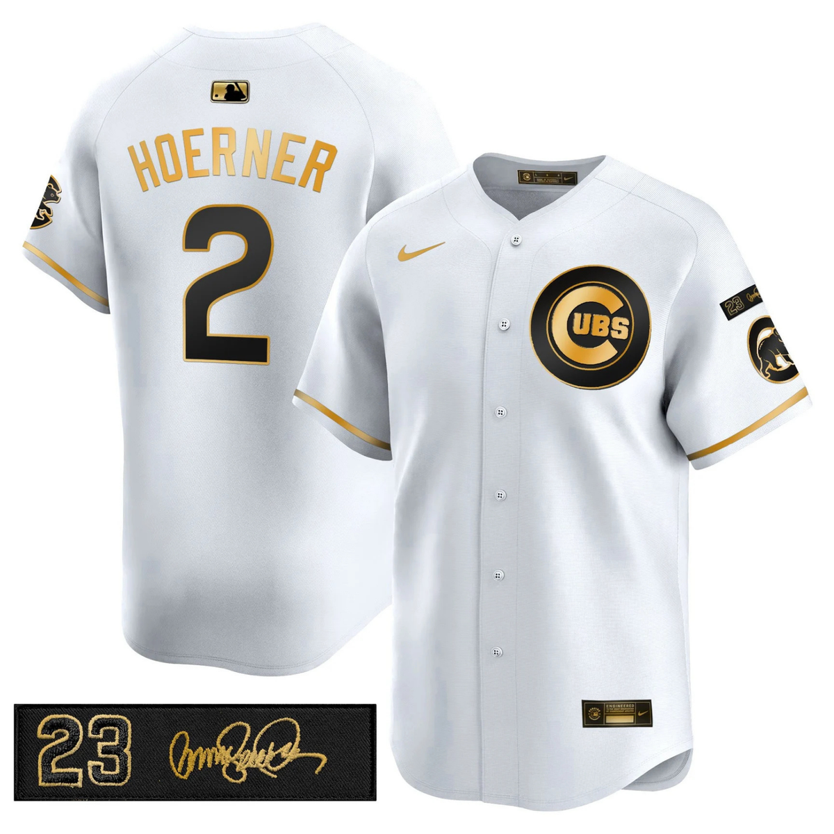 CHC 150th Anniversary & 'Ryne Sandberg Tribute' Limited Gold Jersey - Stitched