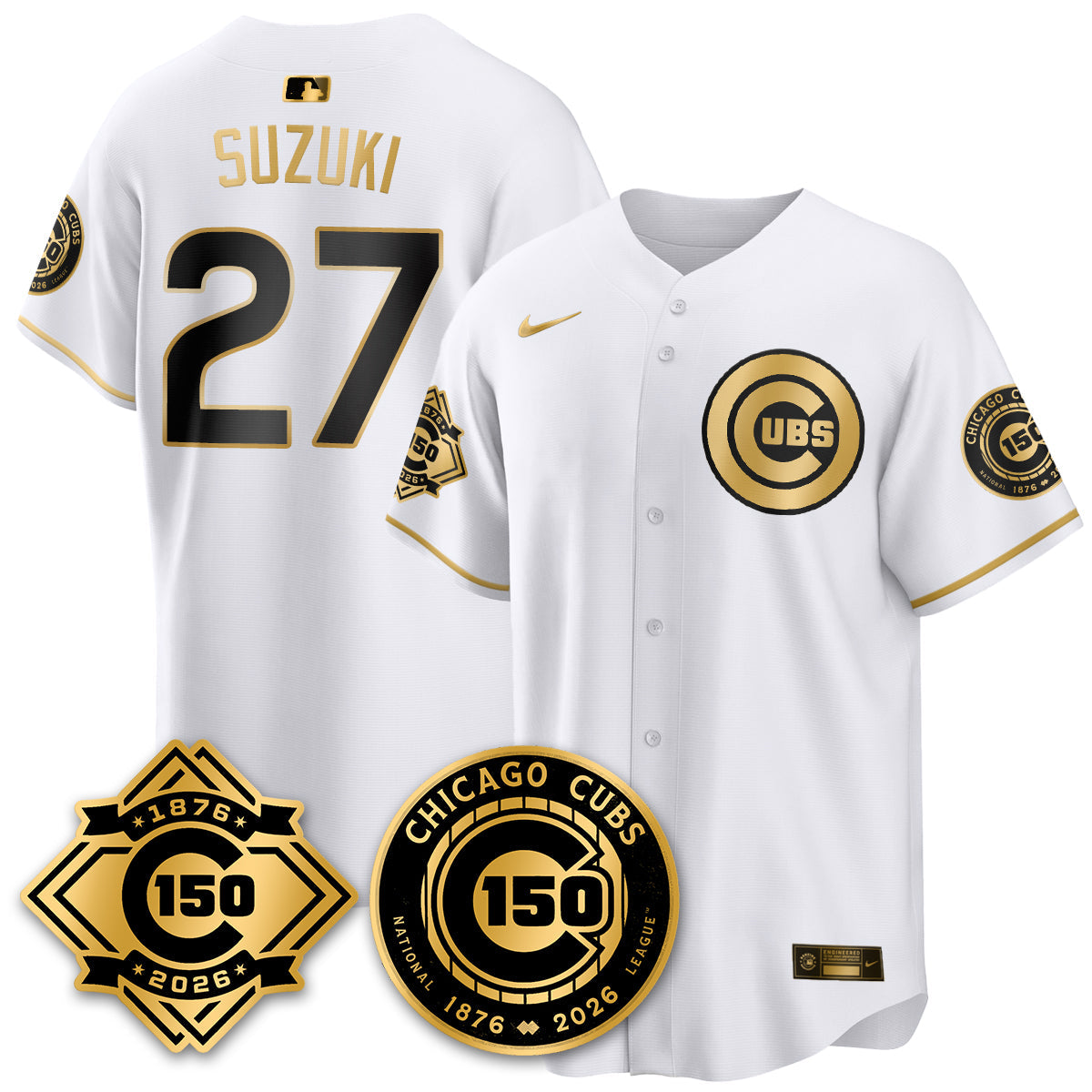 CHC Vapor Limited Gold Men Jersey - 150th Anniversary - All Stitched