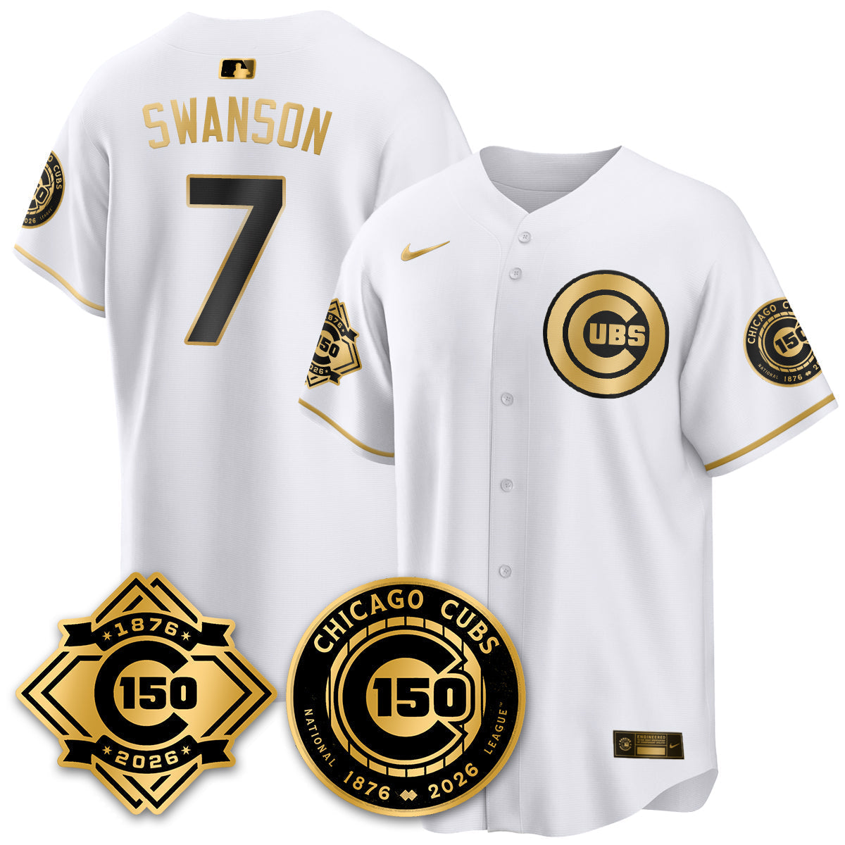 CHC Vapor Limited Gold Men Jersey - 150th Anniversary - All Stitched