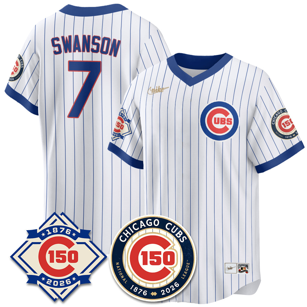CHC Throwback Vapor Limited  Navy Jersey - 150th Anniversary - Stitched