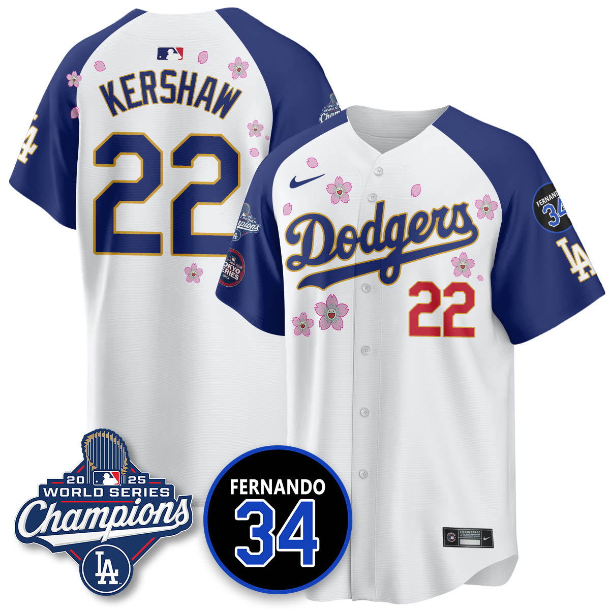 LAD Tokyo 2025 World Series Champions Men Jersey - All Stitched