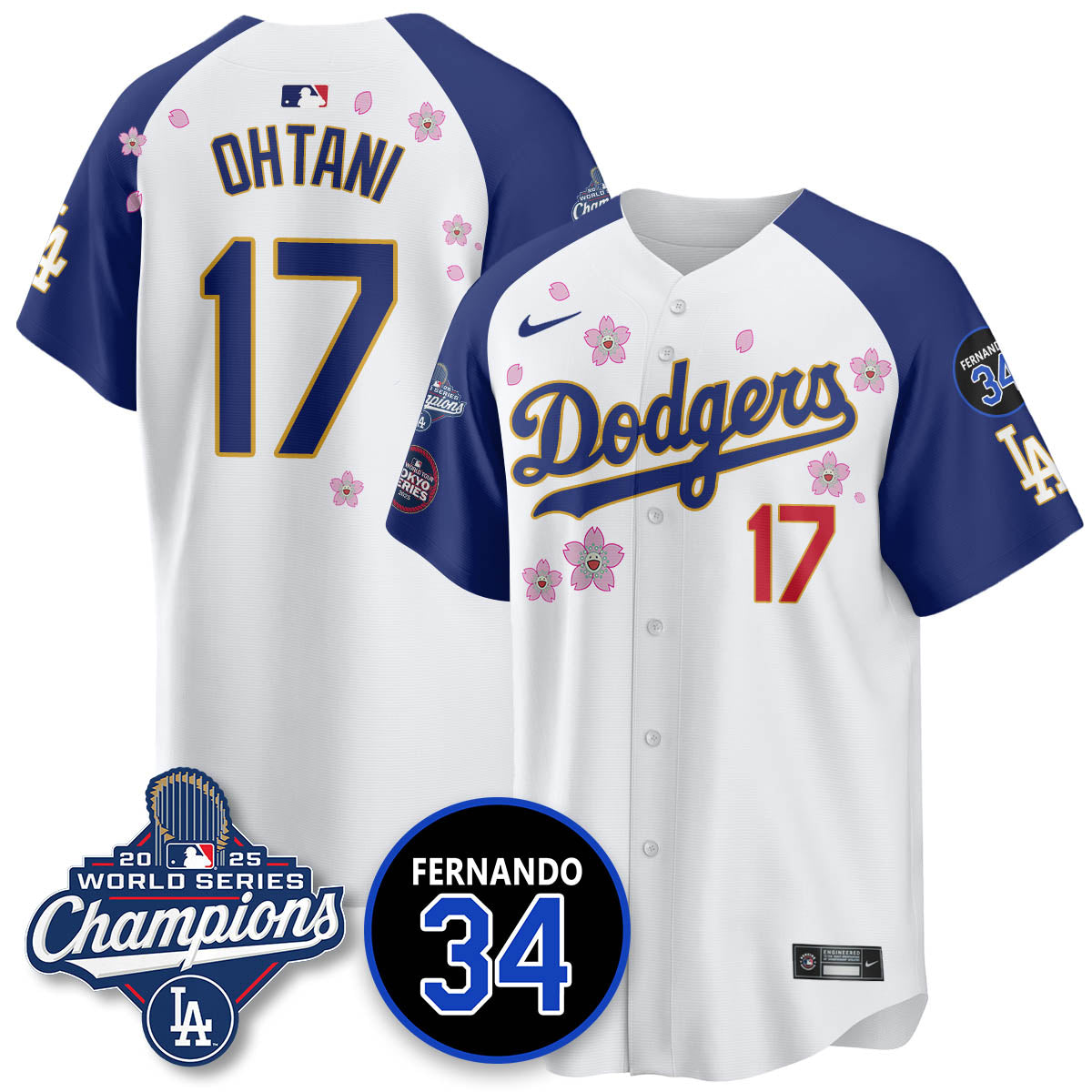 LAD Tokyo 2025 World Series Champions Men Jersey - All Stitched