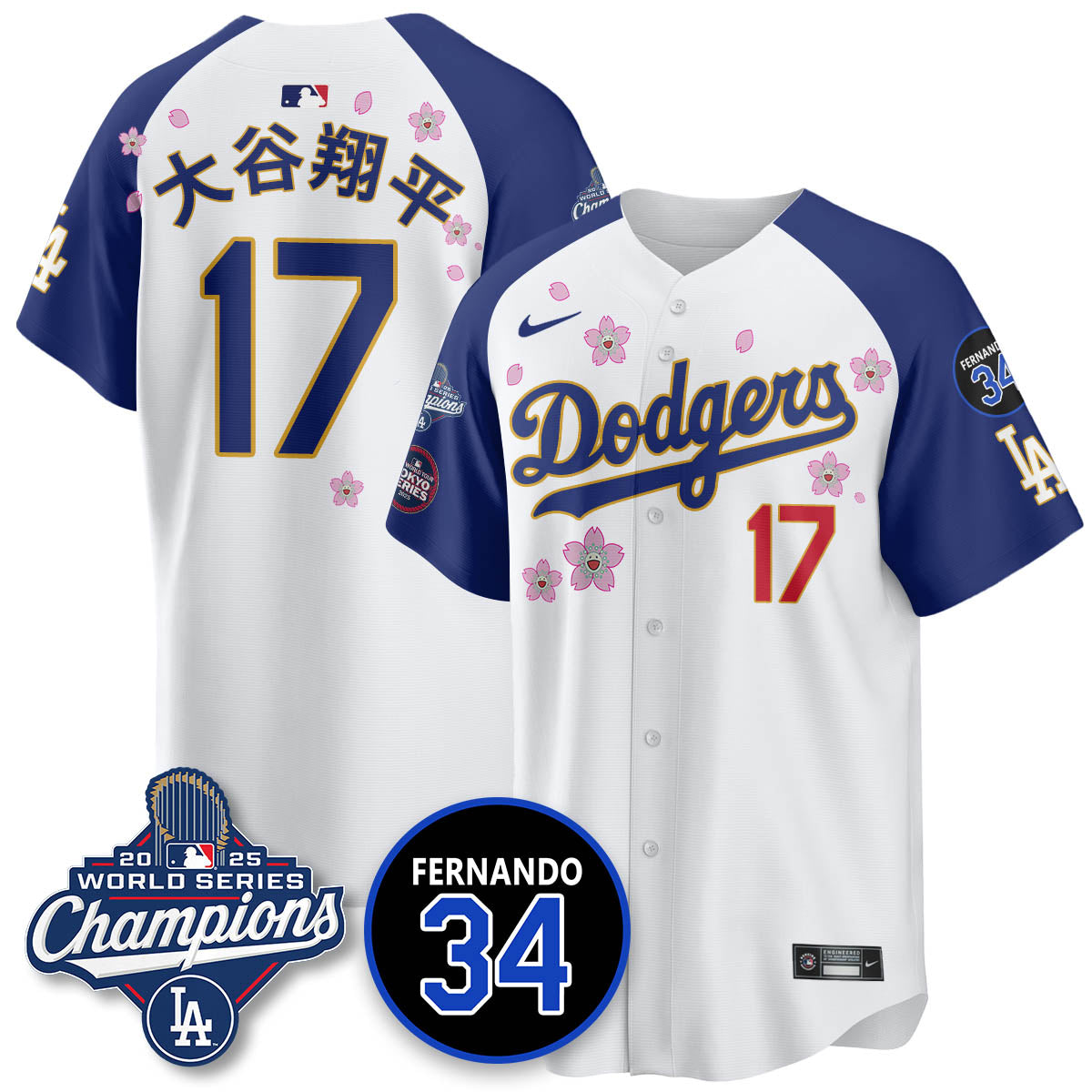 LAD Tokyo 2025 World Series Champions Men Jersey - All Stitched