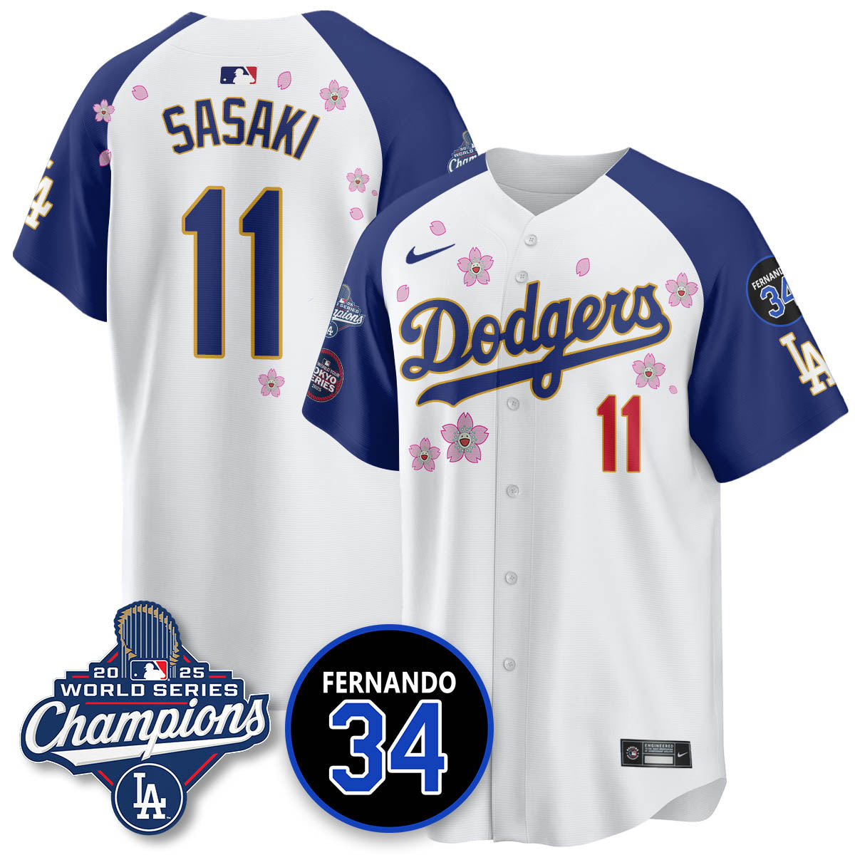 LAD Tokyo 2025 World Series Champions Men Jersey - All Stitched