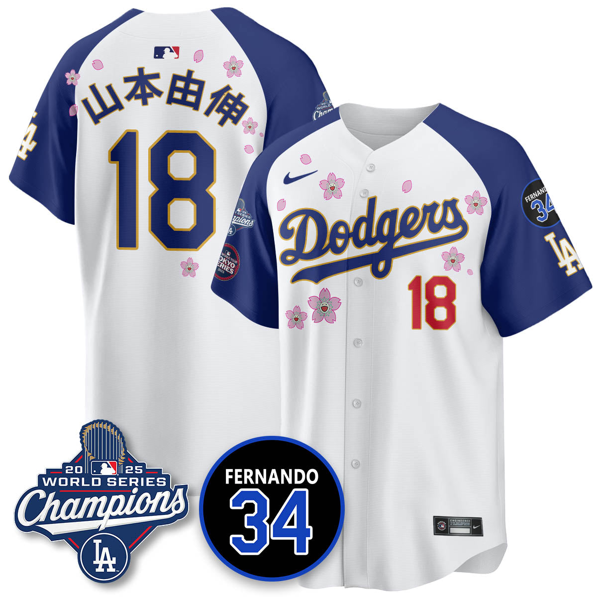 LAD Tokyo 2025 World Series Champions Men Jersey - All Stitched