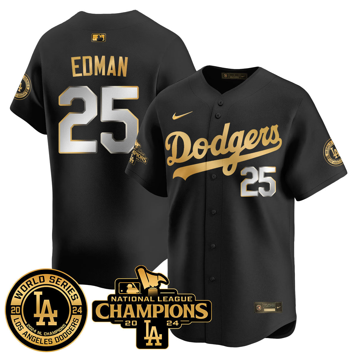 LAD World Series NL Champions Men Jersey - All Stitched