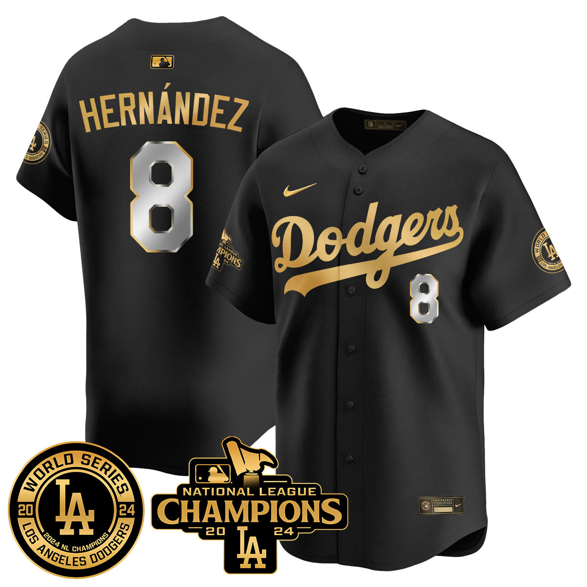 LAD World Series NL Champions Jersey - Stitched