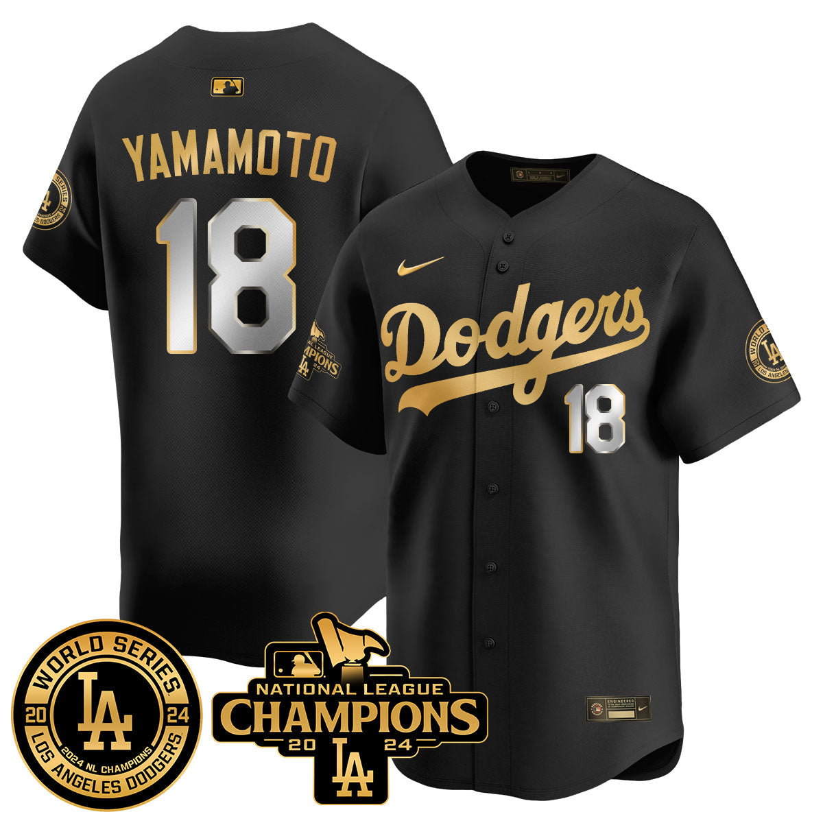 LAD World Series NL Champions Men Jersey - All Stitched