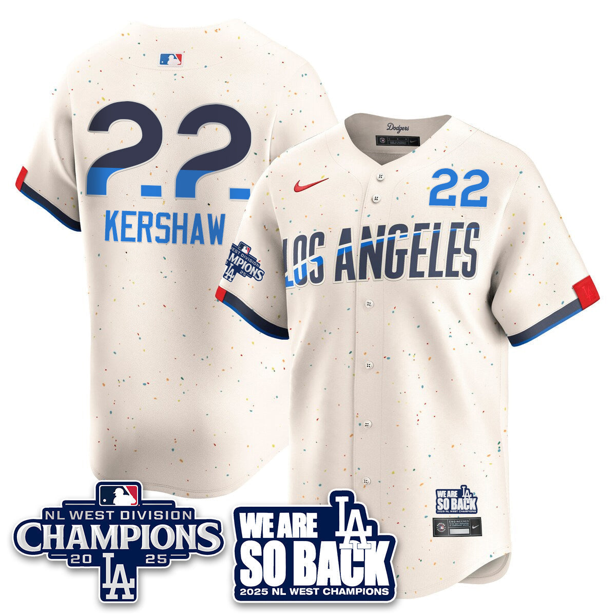 LAD 2025 NL West Division Champions Men Jersey - All Stitched