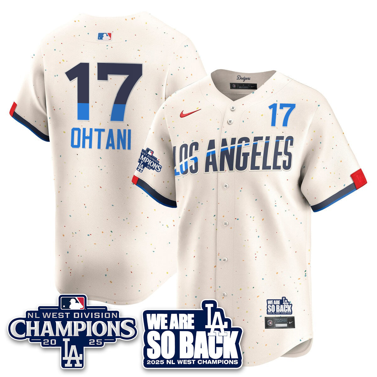 LAD 2025 NL West Division Champions Men Jersey - All Stitched