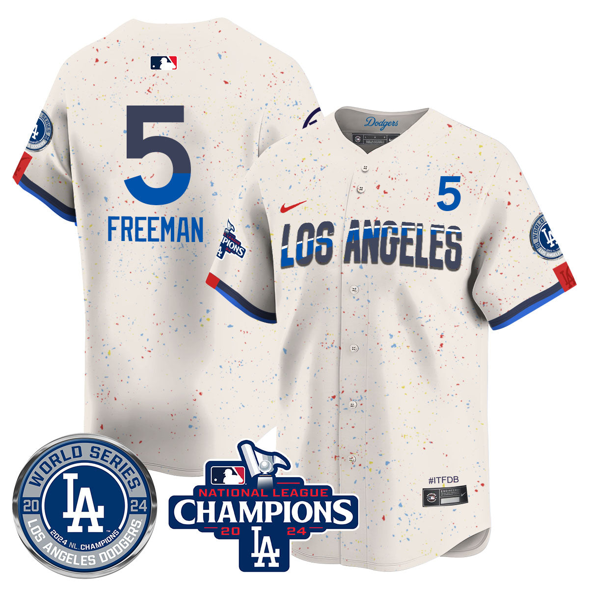 LAD World Series NL Champions Men Jersey - All Stitched