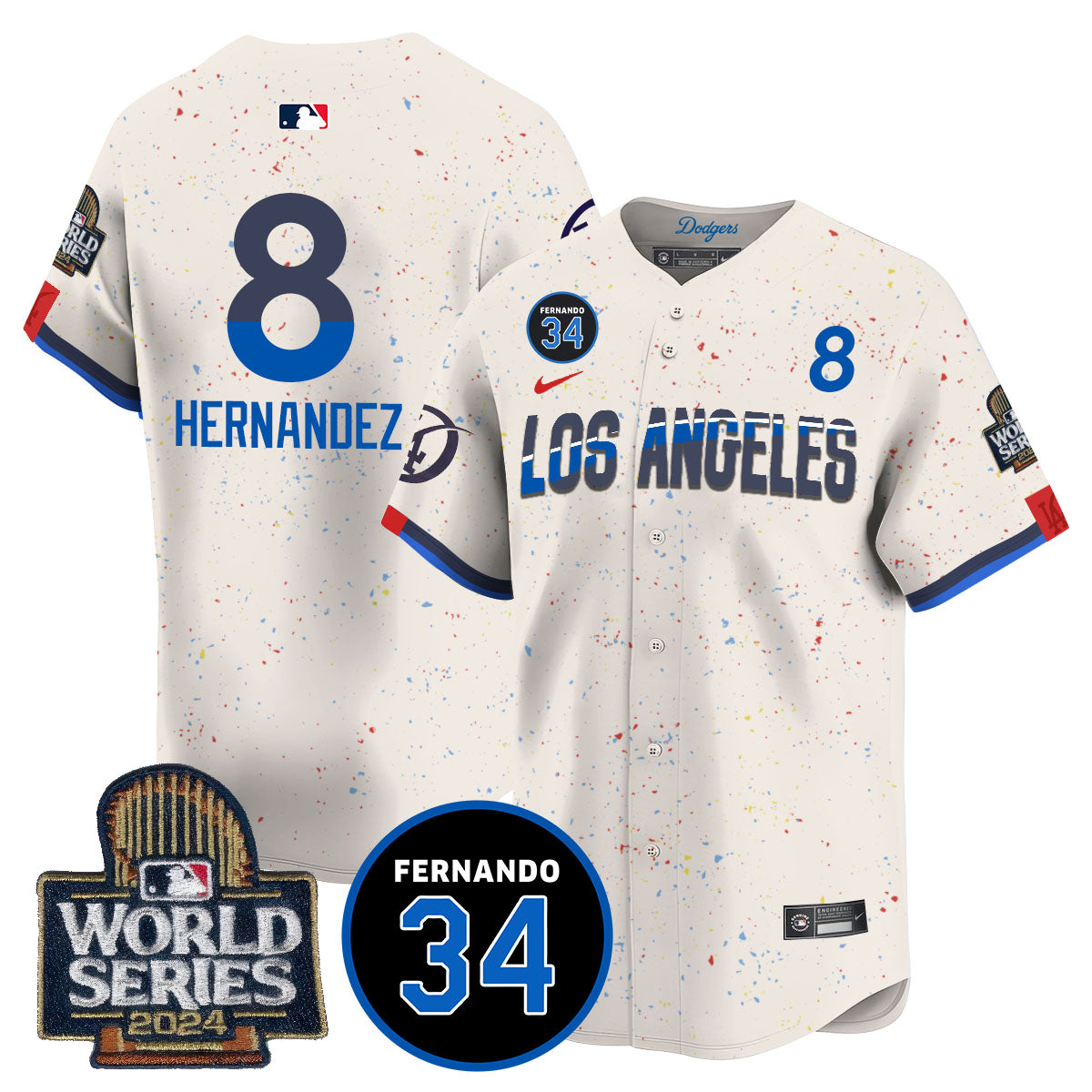Dodgers Fernando Valenzuela Memorial Men Jersey - All Stitched