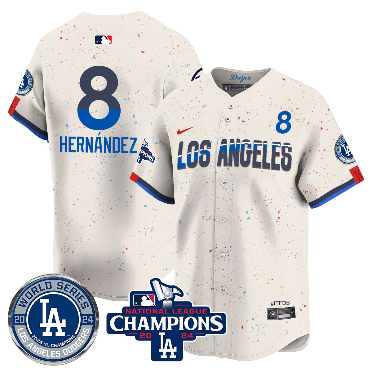 LAD World Series NL Champions Jersey - Stitched