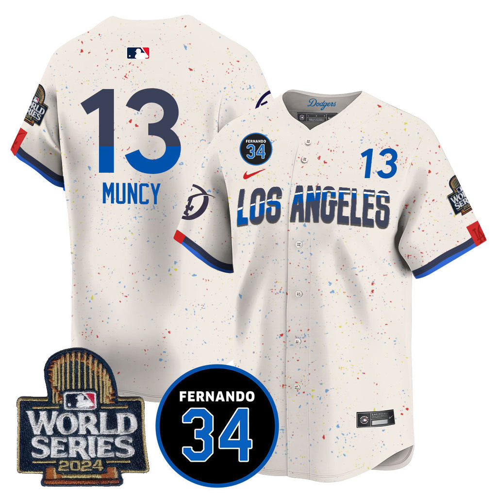 Dodgers Fernando Valenzuela Memorial Men Jersey - All Stitched