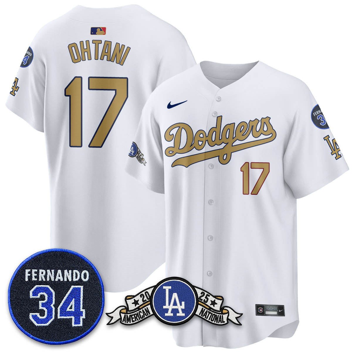 LAD 2025 National League Champions Men Jersey - All Stitched