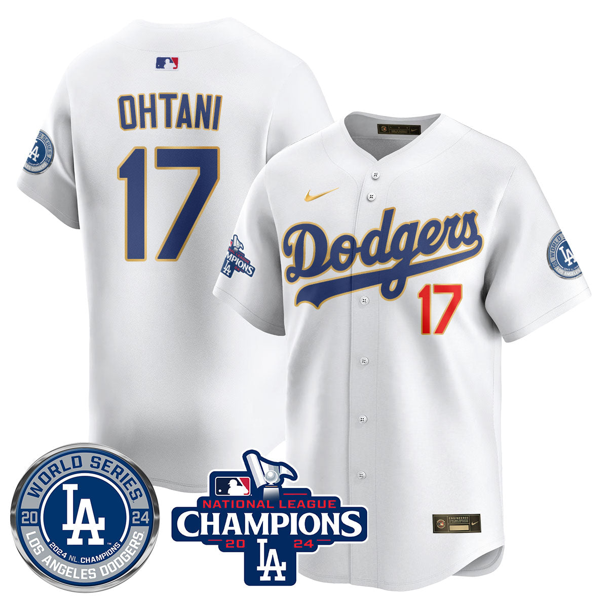 LAD World Series NL Champions Men Jersey - All Stitched