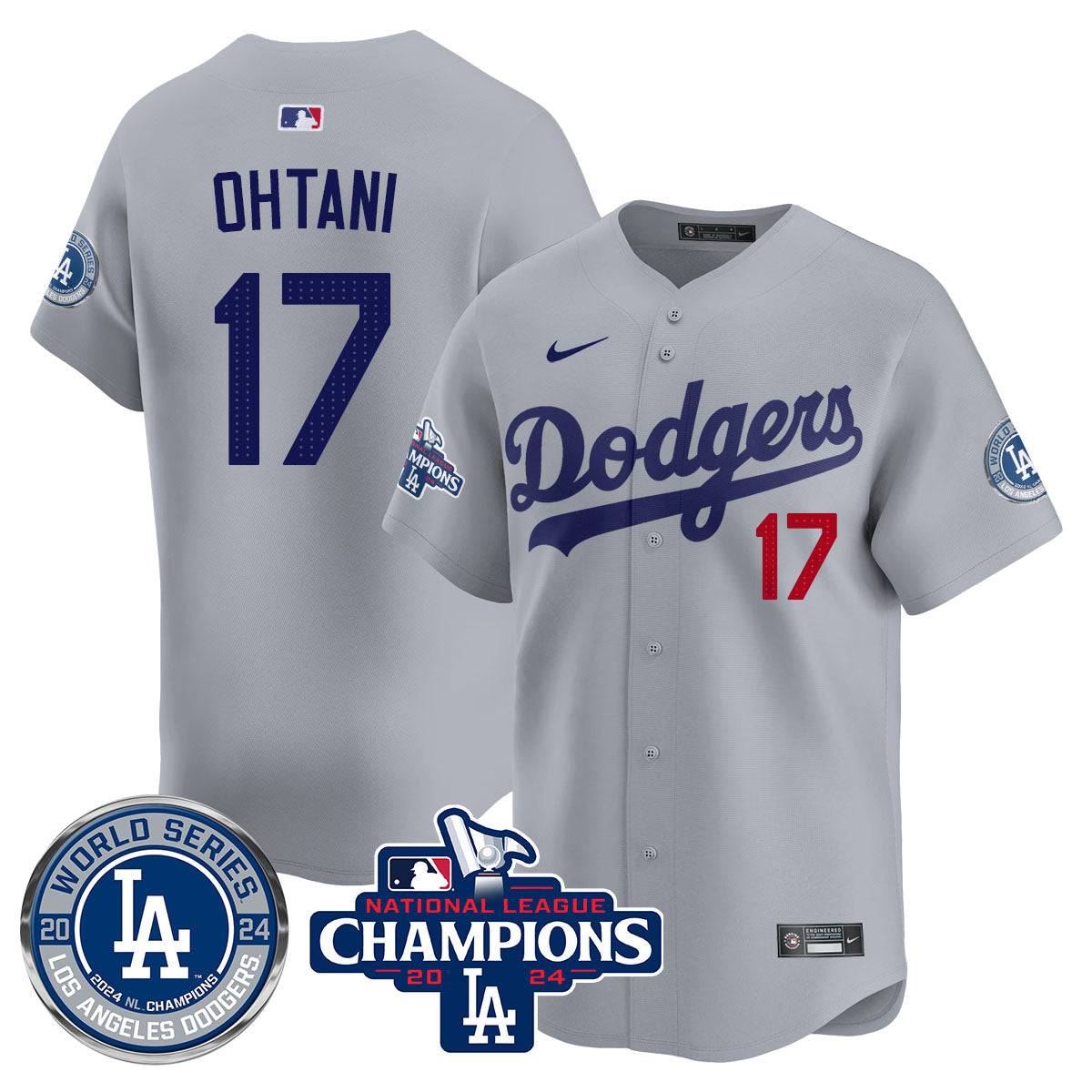 LAD World Series NL Champions Jersey - Stitched