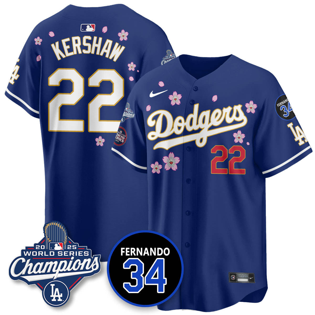 LAD Tokyo 2025 World Series Champions Men Jersey - All Stitched