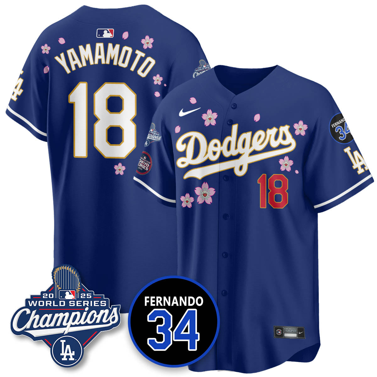 LAD Tokyo 2025 World Series Champions Men Jersey - All Stitched