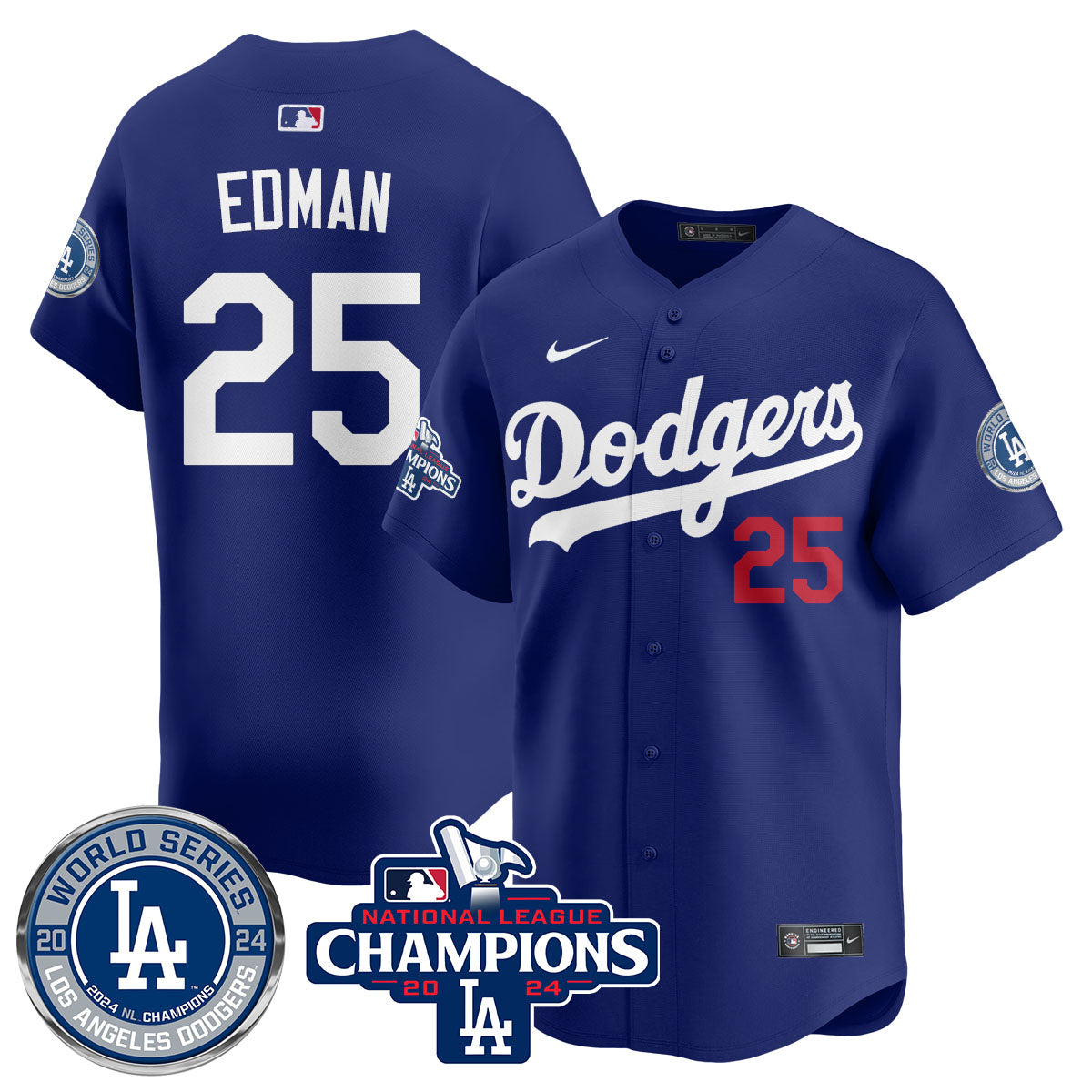 LAD World Series NL Champions Men Jersey - All Stitched