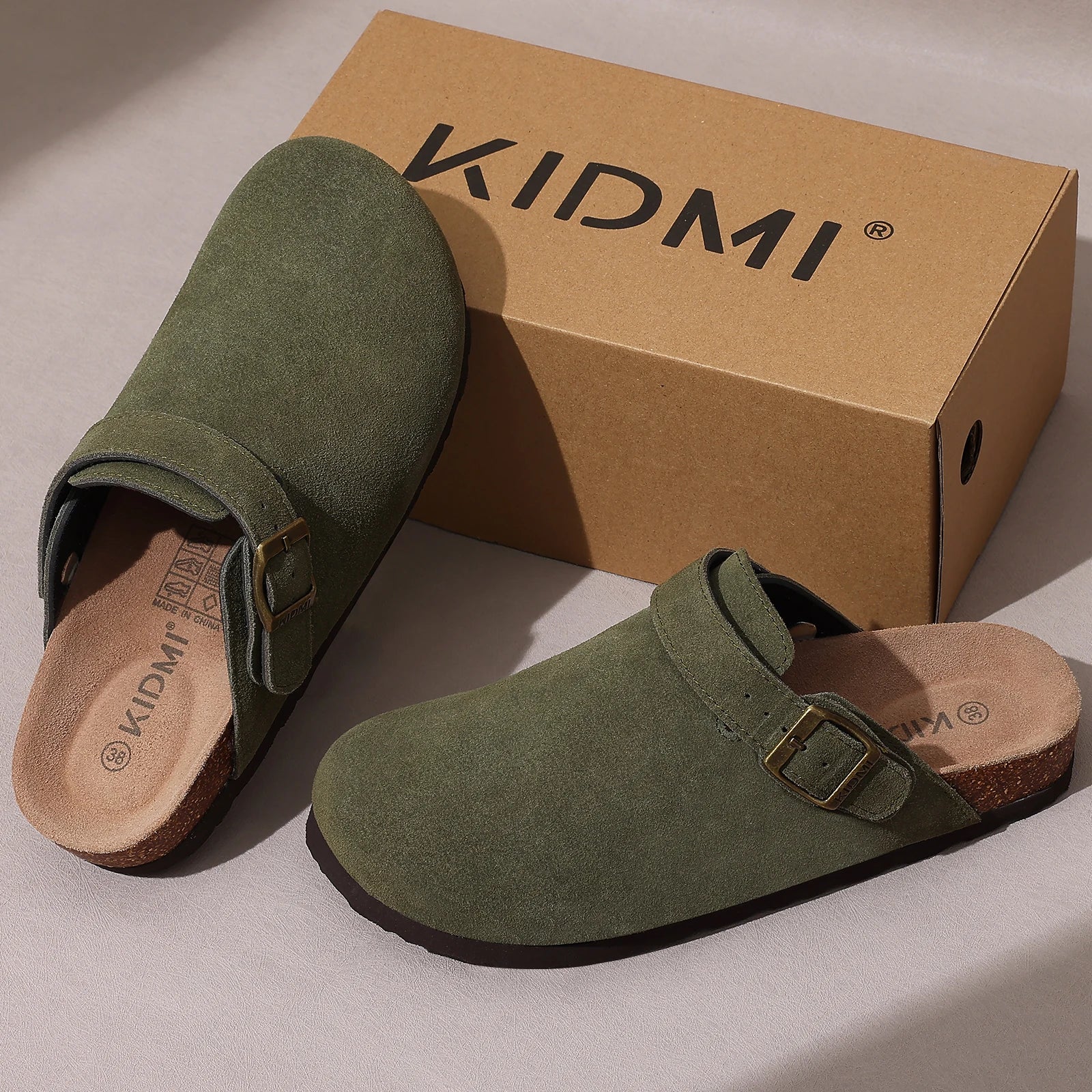 Litfun Women's Cork Foorbed Clogs With Arch Support Fashion Adjustable Strap Mules Unisex House Cork Slippers New Clogs Sandals