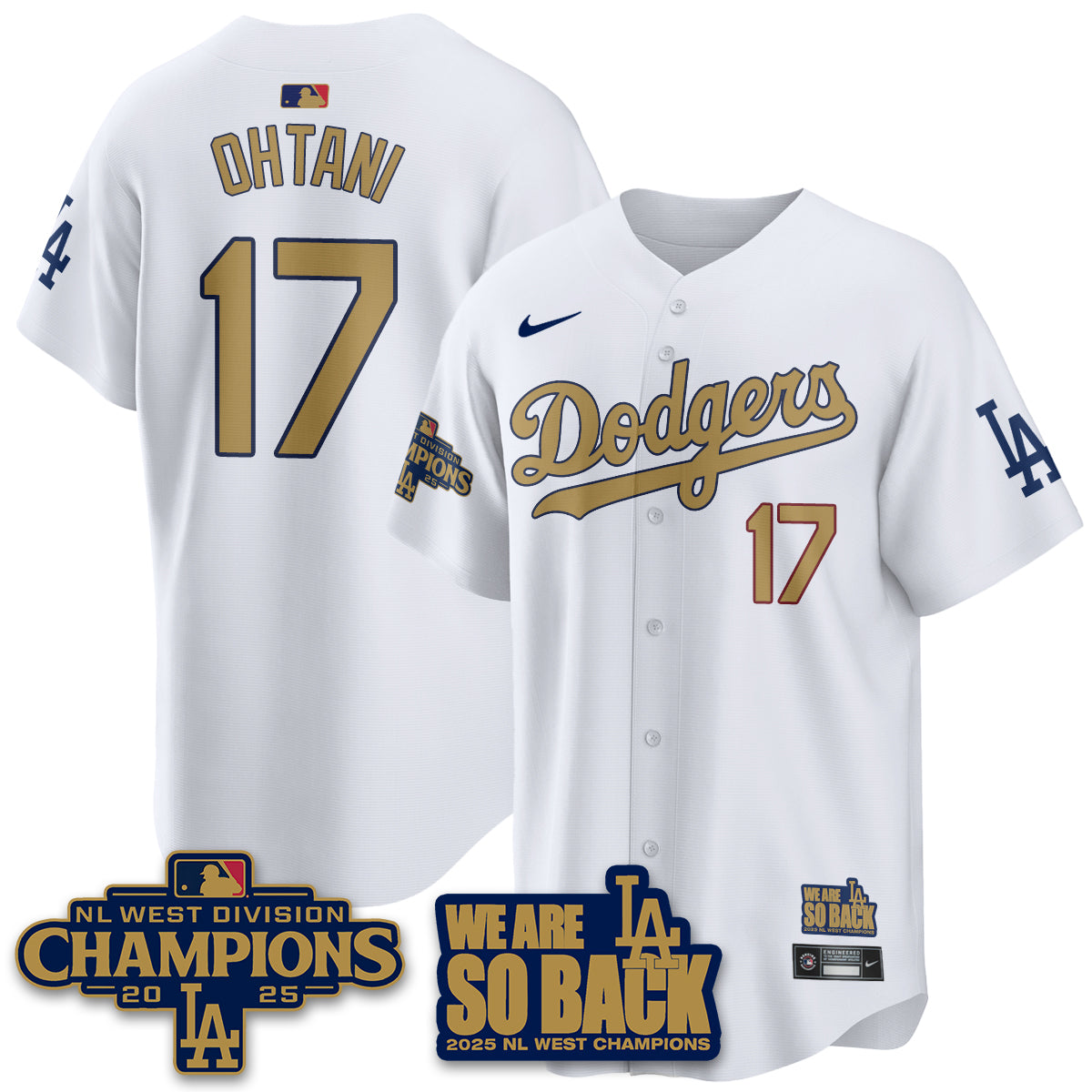 LAD 2025 NL West Division Champions Men Jersey - All Stitched
