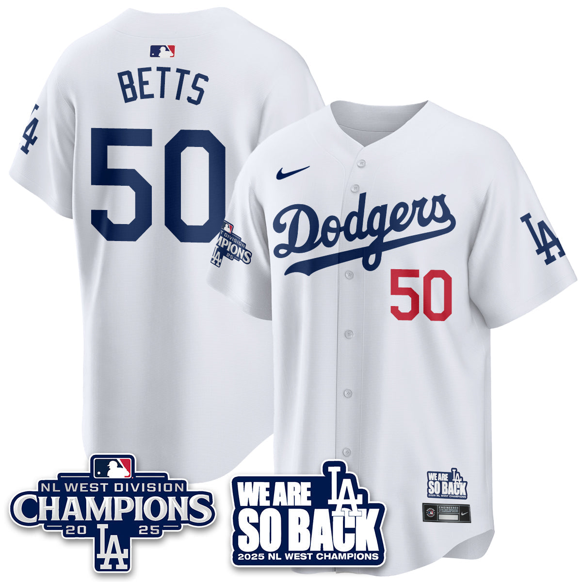 LAD 2025 NL West Division Champions Men Jersey - All Stitched