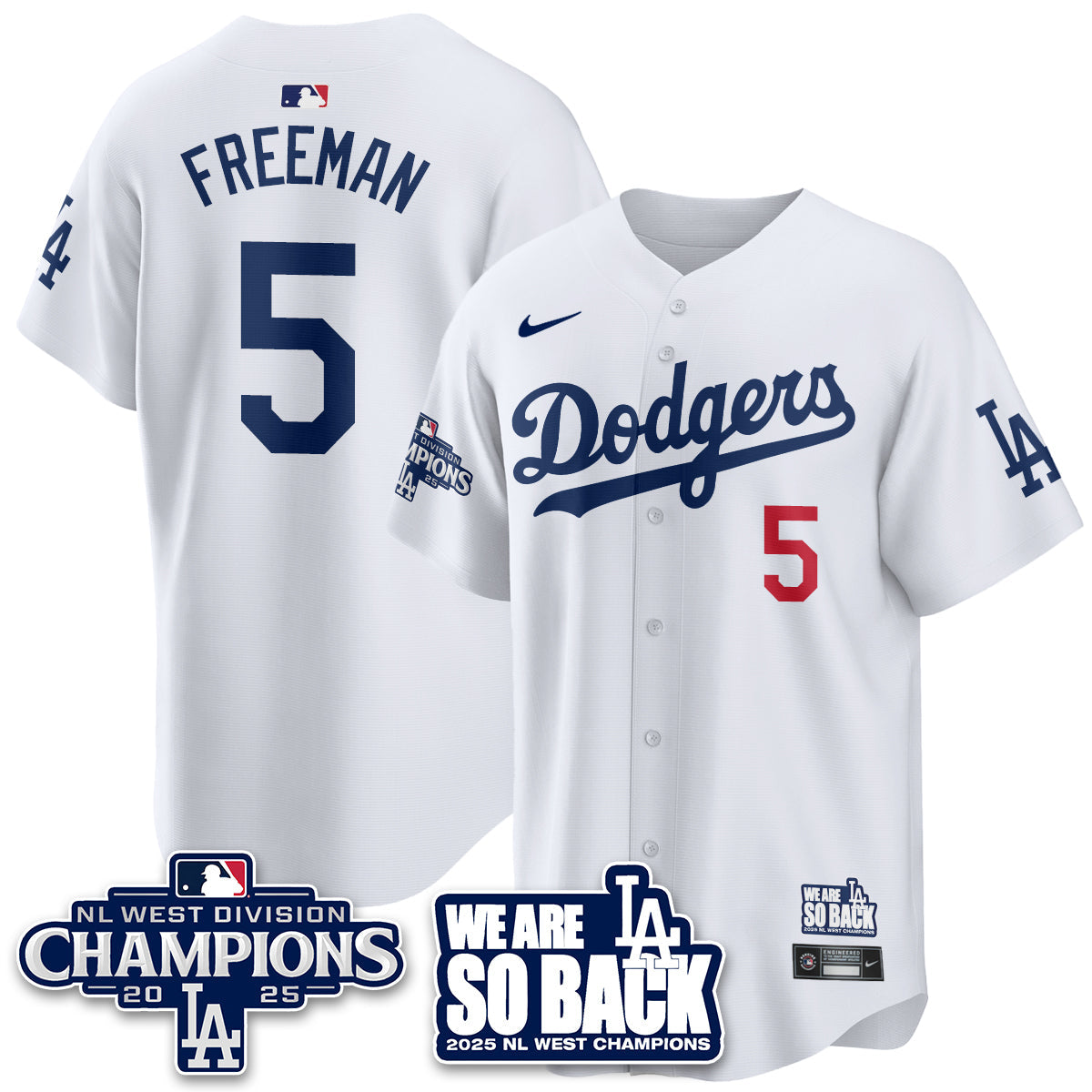 LAD 2025 NL West Division Champions Men Jersey - All Stitched