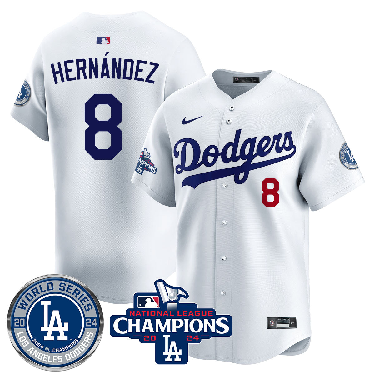LAD World Series NL Champions Jersey - Stitched