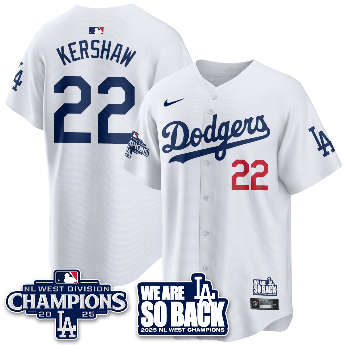 LAD 2025 NL West Division Champions Men Jersey - All Stitched