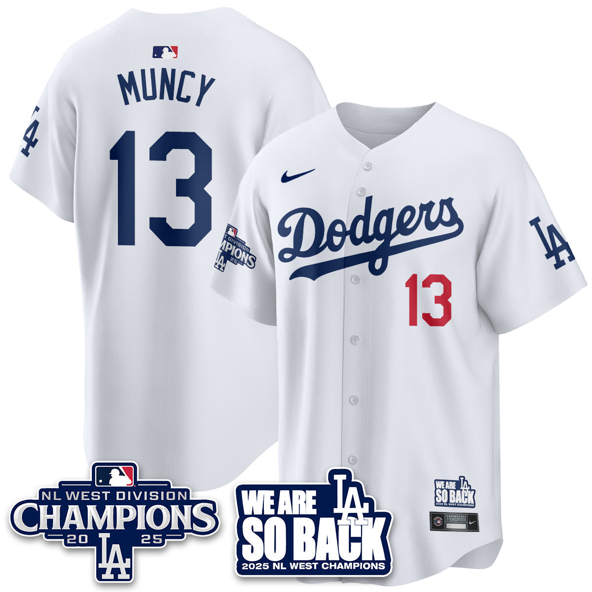 LAD 2025 NL West Division Champions Men Jersey - All Stitched
