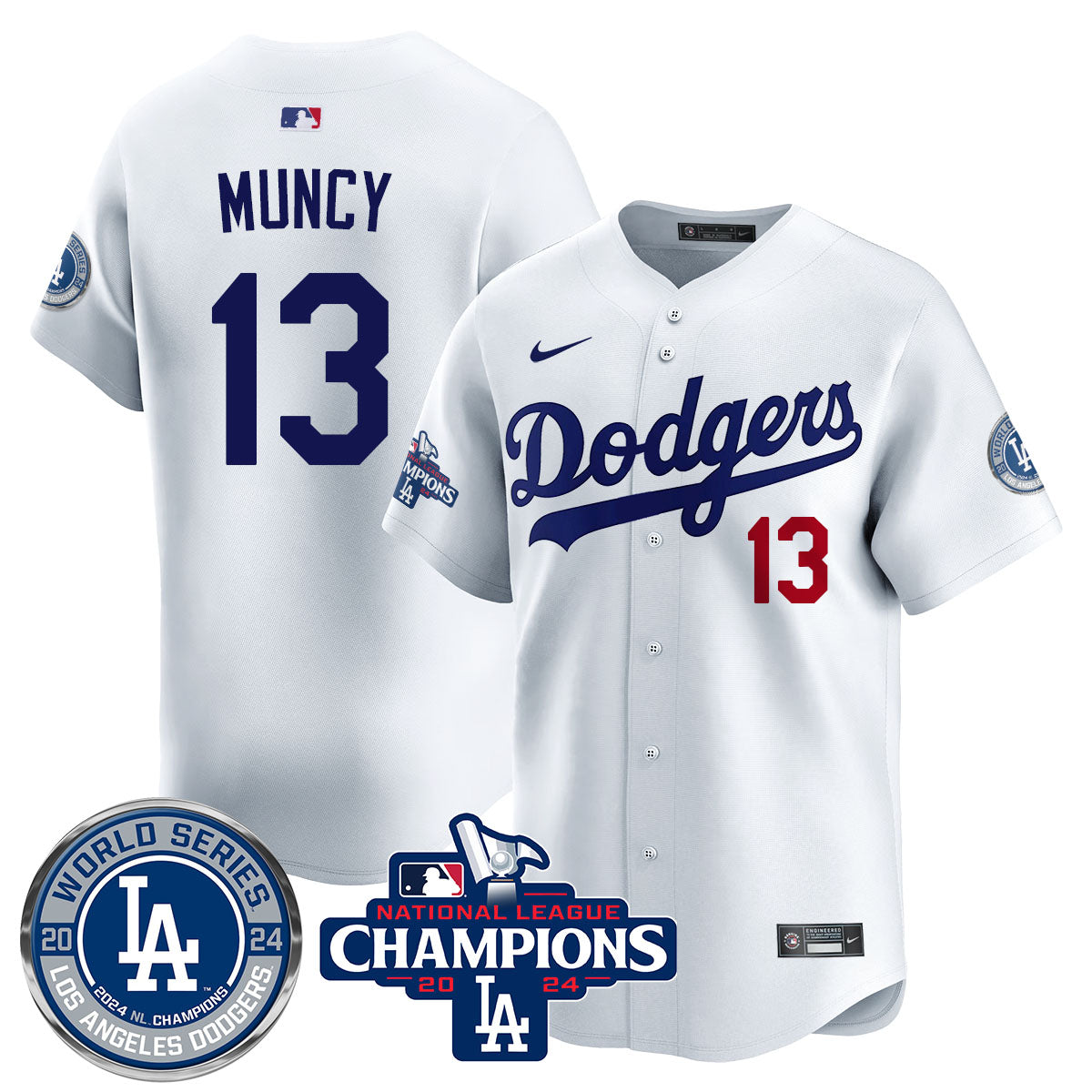 LAD World Series NL Champions Jersey - Stitched