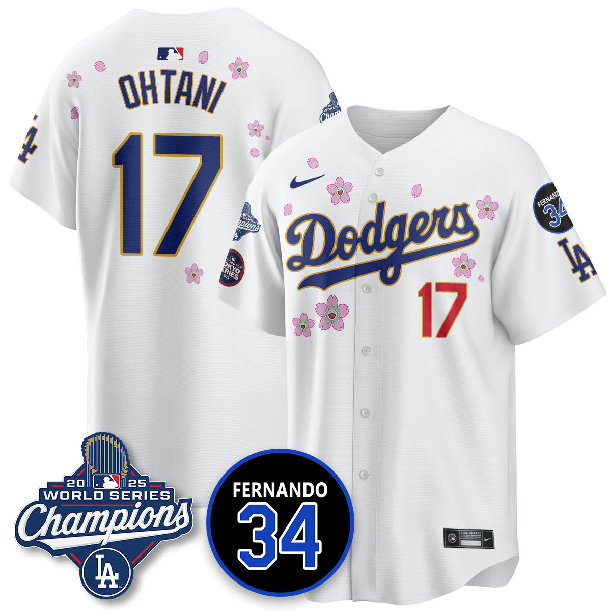 LAD Tokyo 2025 World Series Champions Men Jersey - All Stitched