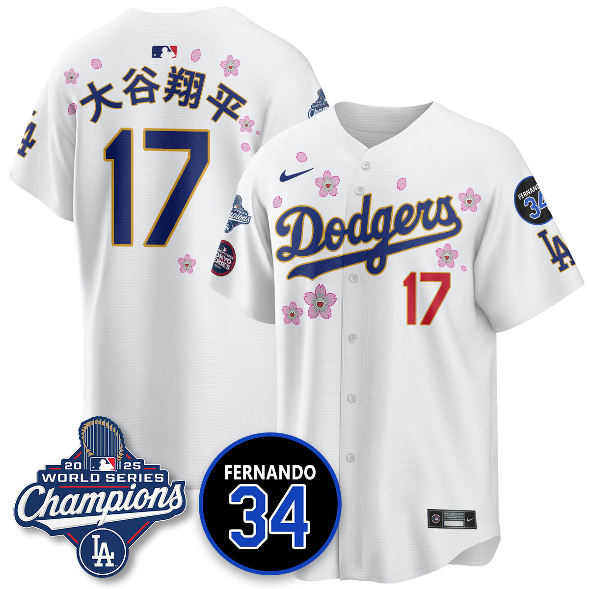 LAD Tokyo 2025 World Series Champions Men Jersey - All Stitched