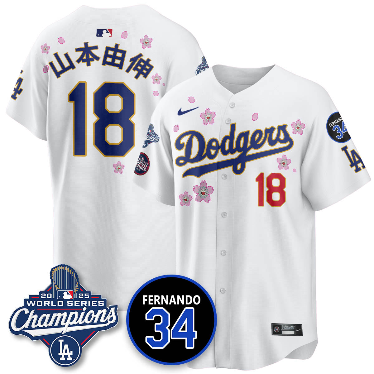 LAD Tokyo 2025 World Series Champions Men Jersey - All Stitched