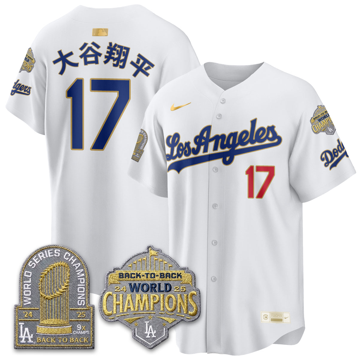 LAD Gold Collection Vapor Limited Jersey - 9x & B2B Champs - All Stitched