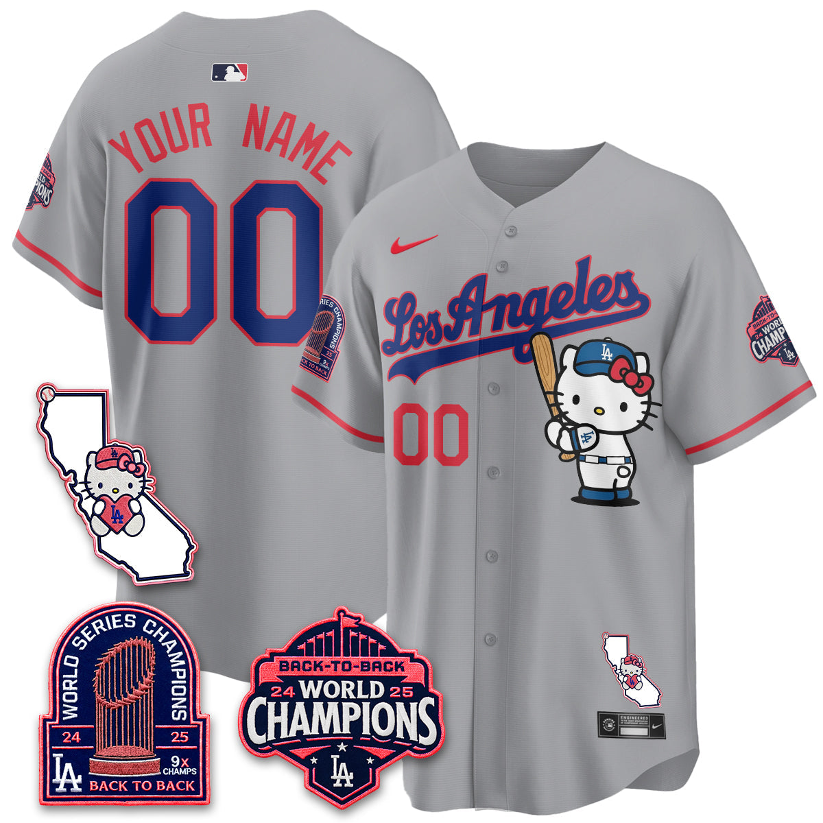 LAD x Meow KT 2026 Vapor Custom Jersey - All Stitched - V4